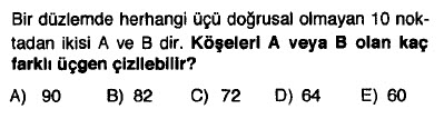 Permütasyon-Kombinasyon Testi