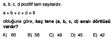 Permütasyon-Kombinasyon Testi