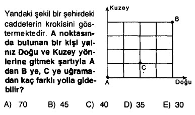 Permütasyon-Kombinasyon Testi