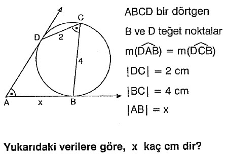 Çemberde uzunluk test