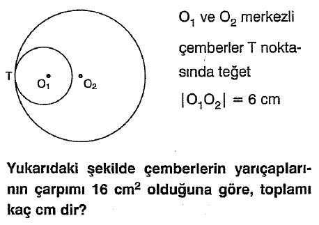 Çemberde uzunluk test