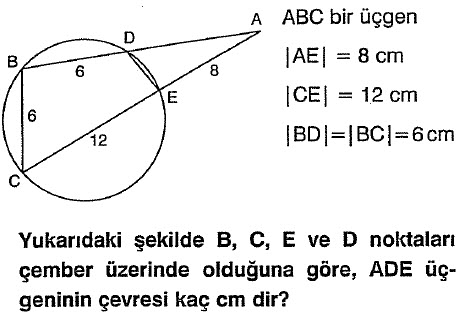 Çemberde uzunluk test