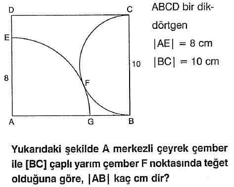 Çemberde uzunluk test