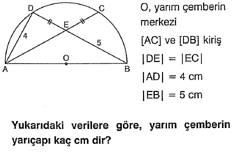 Çemberde uzunluk test