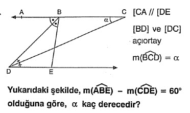 Doğruda Açılar Soru 10