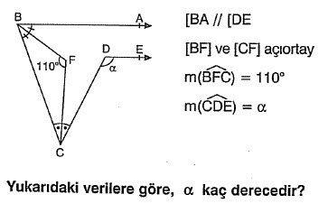 Doğruda Açılar Soru 12