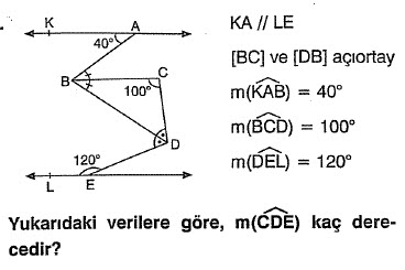 Doğruda Açılar Soru 13