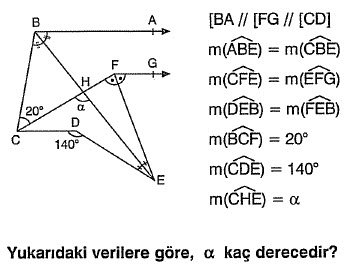 Doğruda Açılar Soru 14