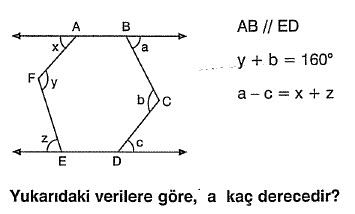 Doğruda Açılar Soru 3