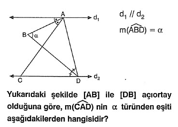 Doğruda Açılar Soru 3