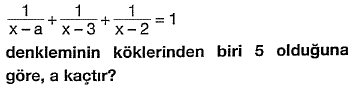 Matematik Denklem Çözme Soru Çöz 8