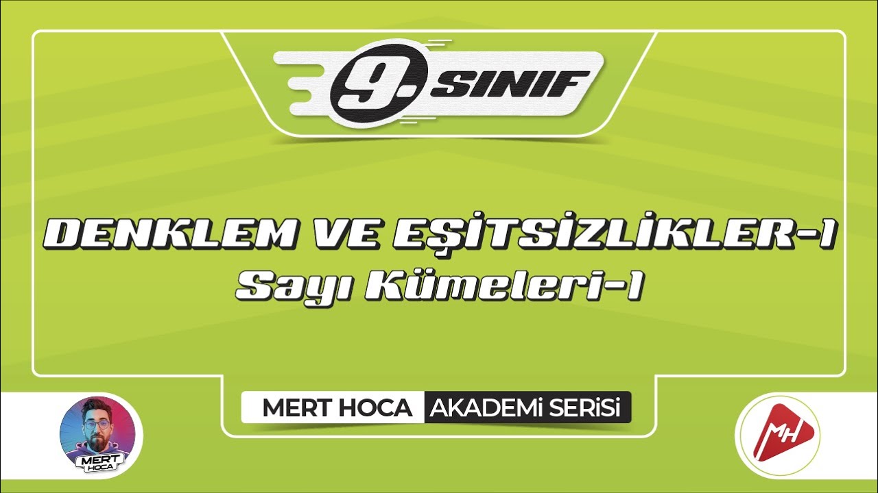 Denklem Ve Eşitsizlikler-1 | Sayı Kümeleri-1 | 9.Sınıf Konu Anlatımı ...