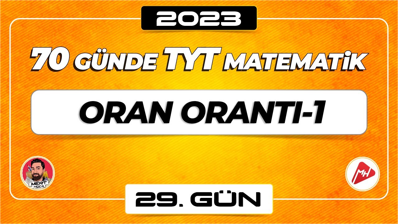 Oran Orantı-1 | TYT Matematik | 29.Gün | Video – Eğitim Sayfam