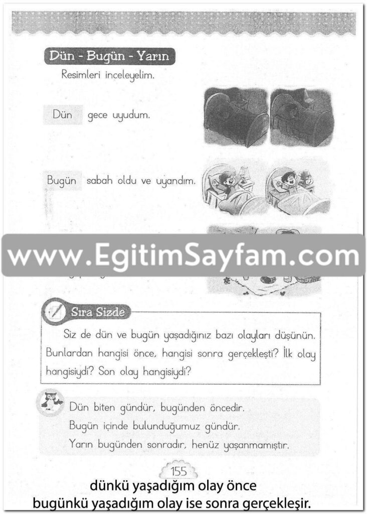 1. Sınıf MHG Yayınları Matematik Ders Kitabı Sayfa 155 Cevabı