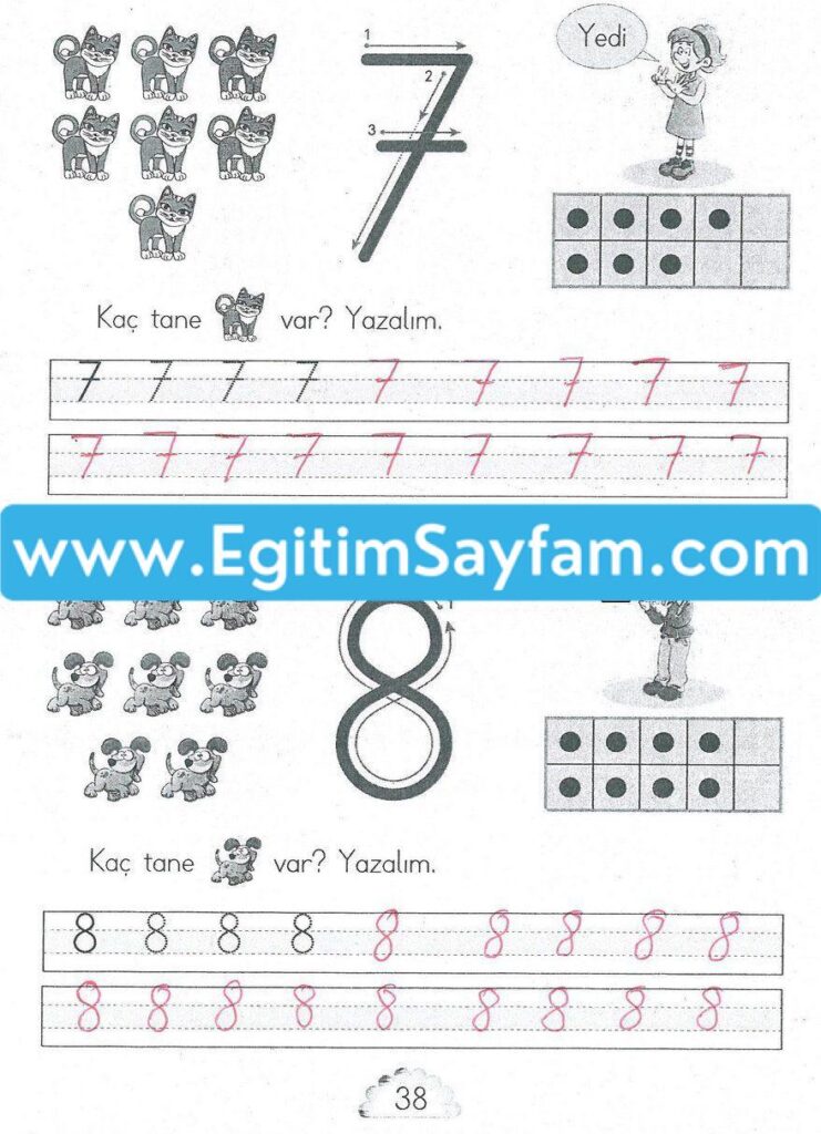 1. Sınıf MHG Yayınları Matematik Ders Kitabı Sayfa 38 Cevabı