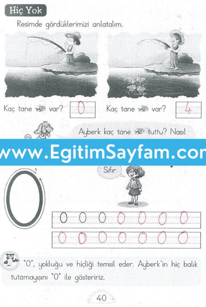 1. Sınıf MHG Yayınları Matematik Ders Kitabı Sayfa 40 Cevabı