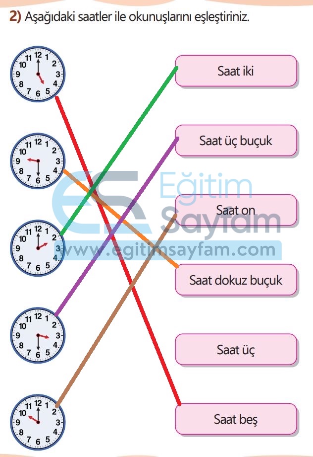 1. Sınıf Matematik Meb Yayınları Çalışma Kitabı Cevapları Sayfa 108