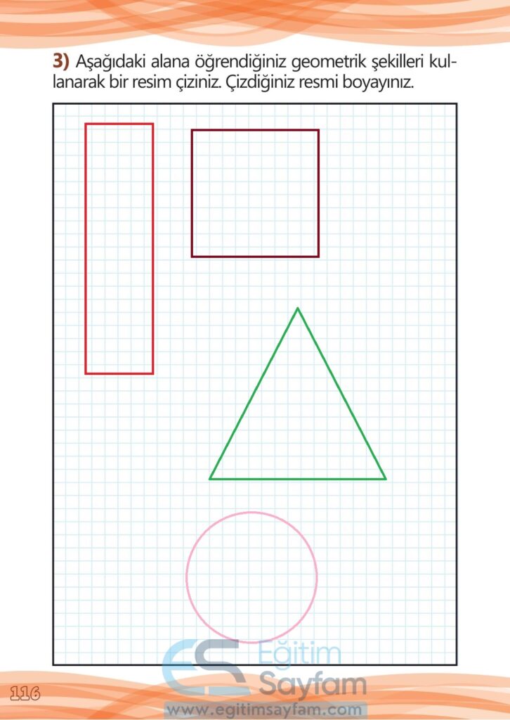 1. Sınıf Matematik Meb Yayınları Çalışma Kitabı Cevapları Sayfa 116