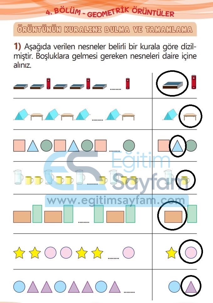 1. Sınıf Matematik Meb Yayınları Çalışma Kitabı Cevapları Sayfa 120