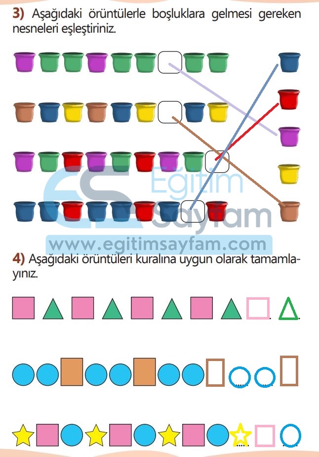 1. Sınıf Matematik Meb Yayınları Çalışma Kitabı Cevapları Sayfa 122