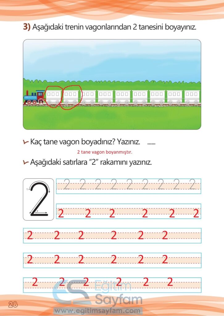 1. Sınıf Matematik Meb Yayınları Çalışma Kitabı Cevapları Sayfa 28