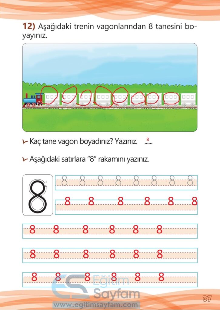 1. Sınıf Matematik Meb Yayınları Çalışma Kitabı Cevapları Sayfa 37