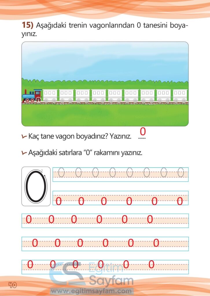 1. Sınıf Matematik Meb Yayınları Çalışma Kitabı Cevapları Sayfa 40