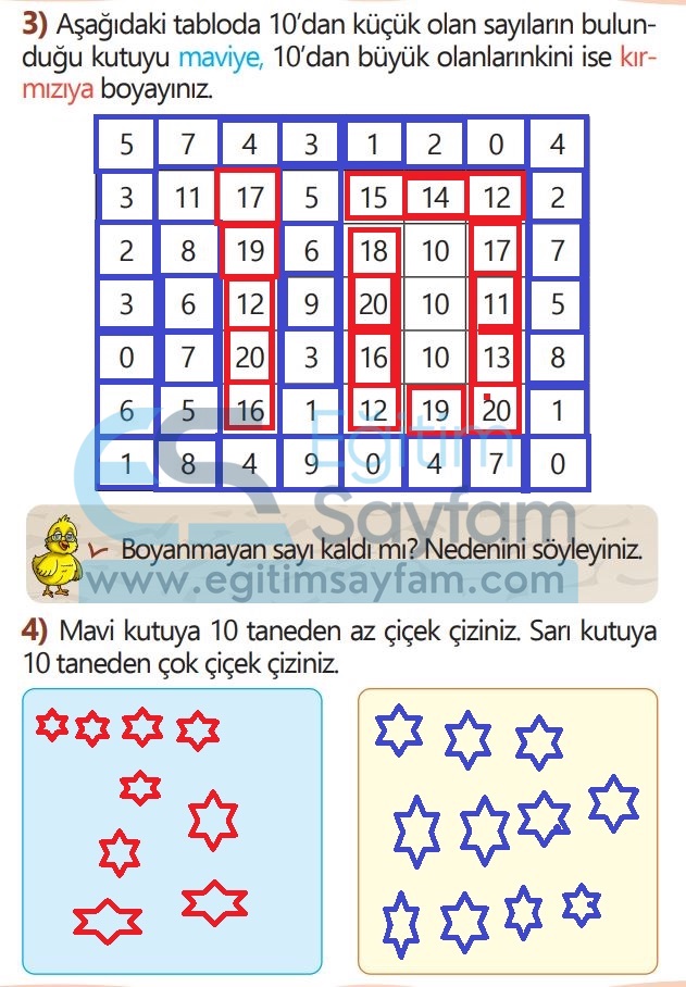 1. Sınıf Matematik Meb Yayınları Çalışma Kitabı Cevapları Sayfa 61