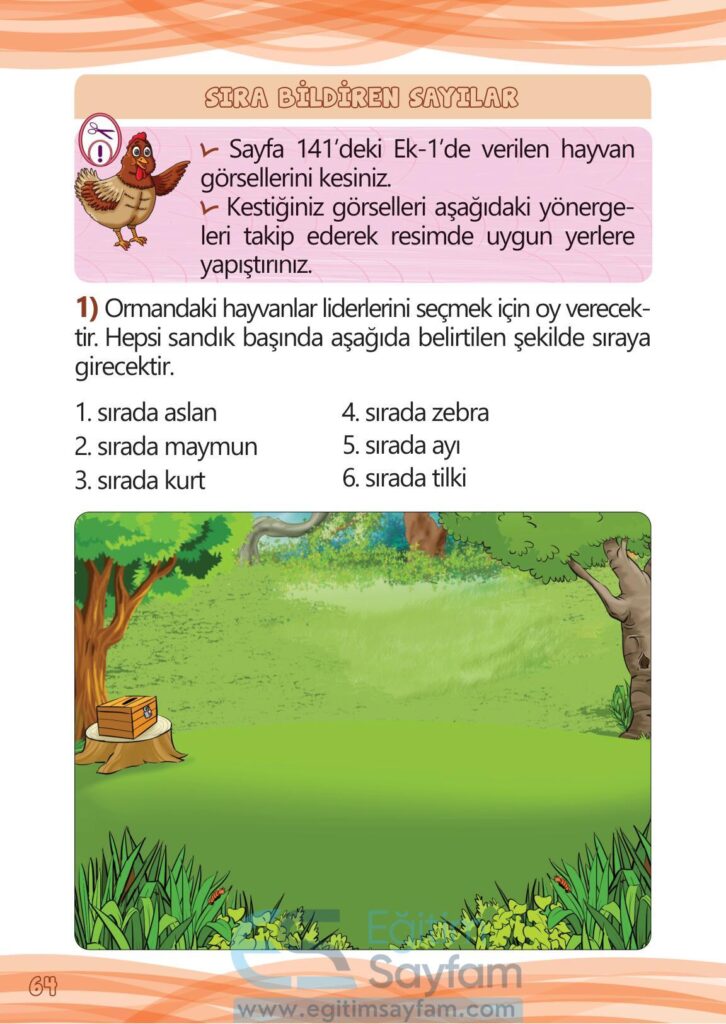 1. Sınıf Matematik Meb Yayınları Çalışma Kitabı Cevapları Sayfa 64