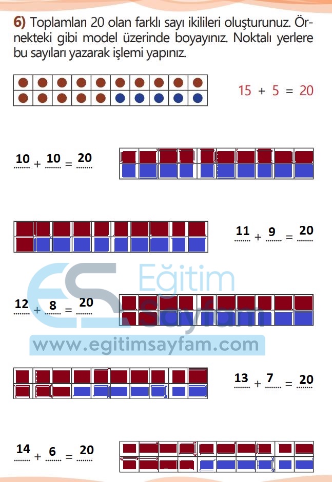 1. Sınıf Matematik Meb Yayınları Çalışma Kitabı Cevapları Sayfa 75