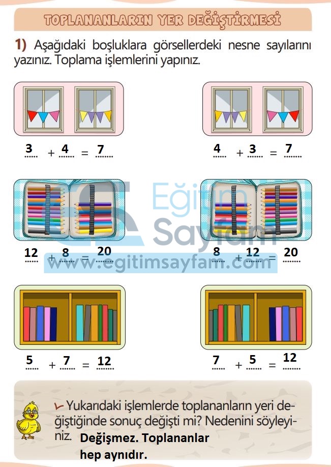 1. Sınıf Matematik Meb Yayınları Çalışma Kitabı Cevapları Sayfa 76