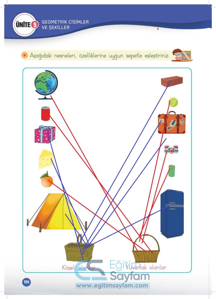 1. Sınıf Matematik Çalışma Kitabı Cevapları Meb Yayınları Sayfa 124