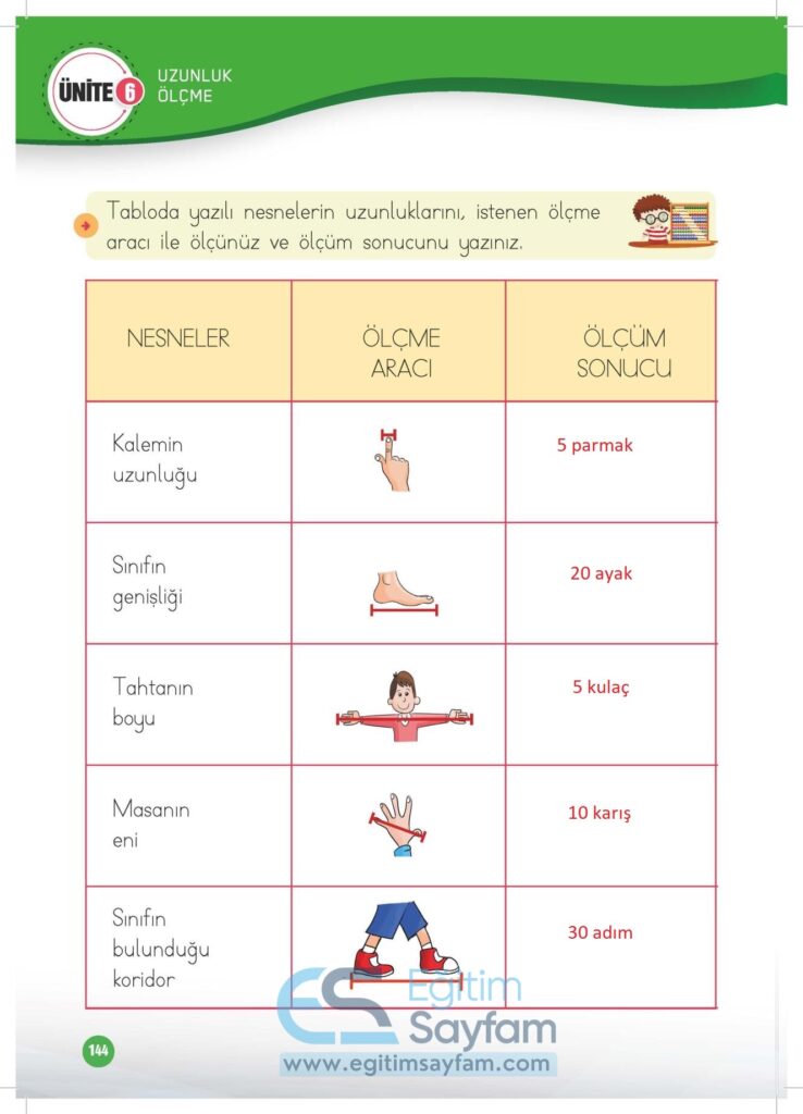 1. Sınıf Matematik Çalışma Kitabı Cevapları Meb Yayınları Sayfa 144