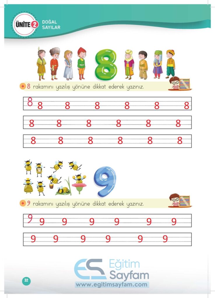 1. Sınıf Matematik Çalışma Kitabı Cevapları Meb Yayınları Sayfa 32