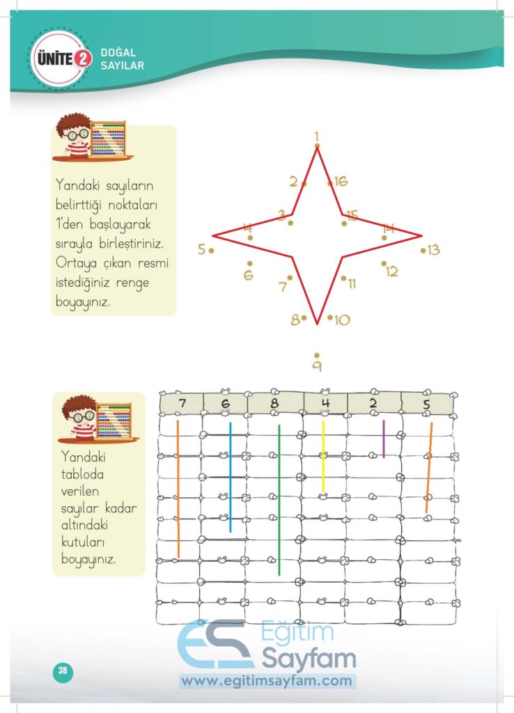 1. Sınıf Matematik Çalışma Kitabı Cevapları Meb Yayınları Sayfa 38