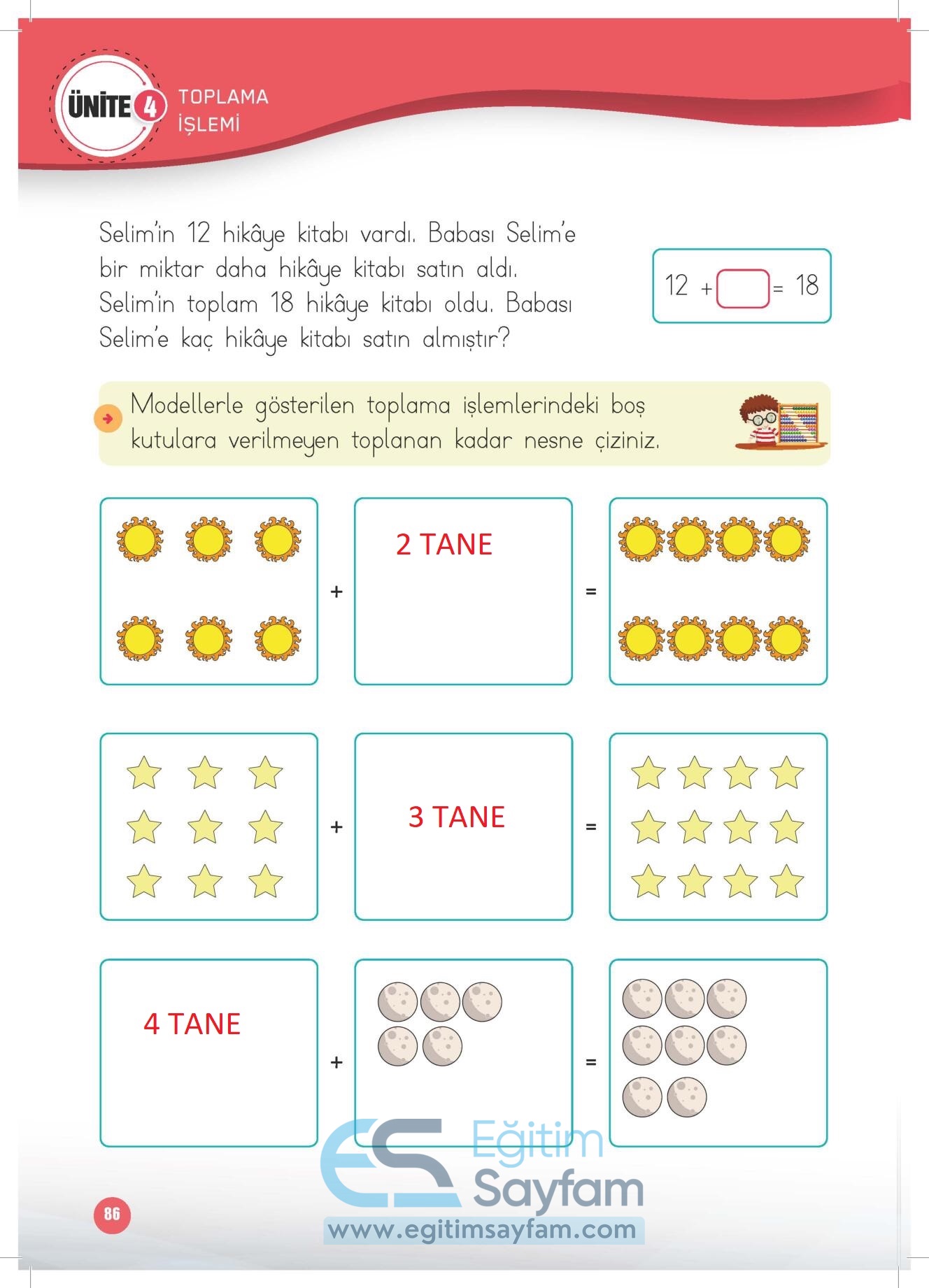 1. Sınıf Matematik Çalışma Kitabı Cevapları Meb Yayınları Sayfa 86 ...