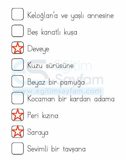 Ayla’nın Bulut Oyunu Metni Etkinlik Cevapları (1. Sınıf Türkçe)