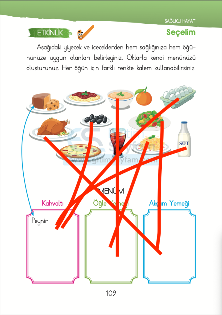1. Sınıf Hayat Bilgisi Ders Kitabı Cevapları İhsan Yayıncılık Sayfa 109