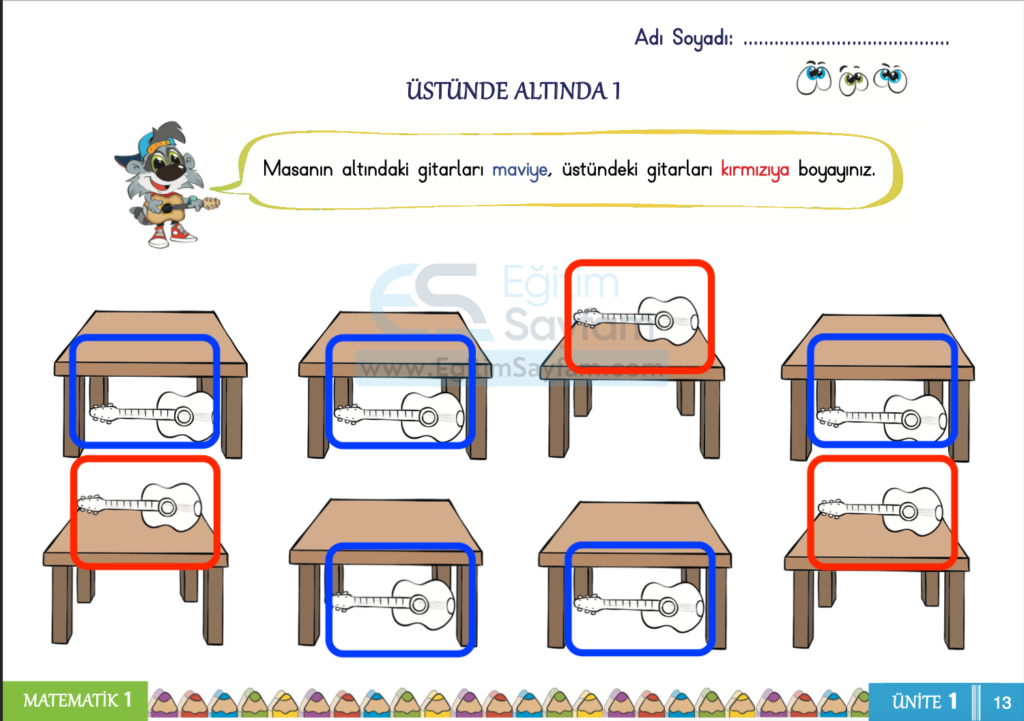 1. Sınıf Matematik Çalışma Kitabı Cevapları Sayfa 13