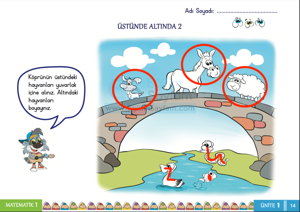 1. Sınıf Matematik Çalışma Kitabı Cevapları Sayfa 14