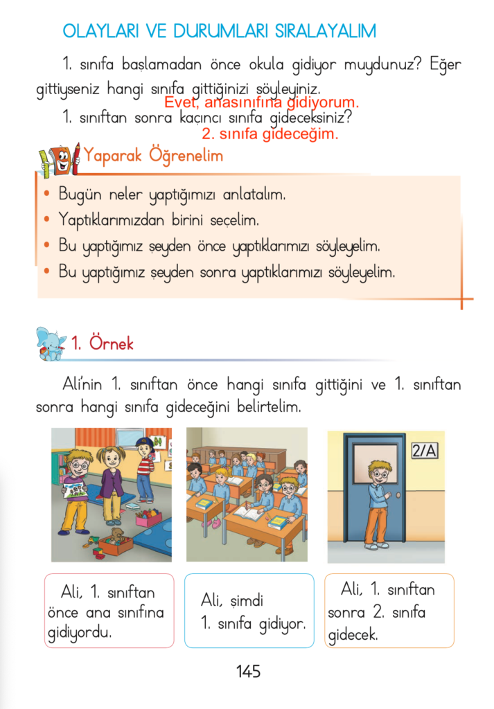 1. Sınıf Matematik Açılım Yayınları Ders Kitabı Cevapları Sayfa 145