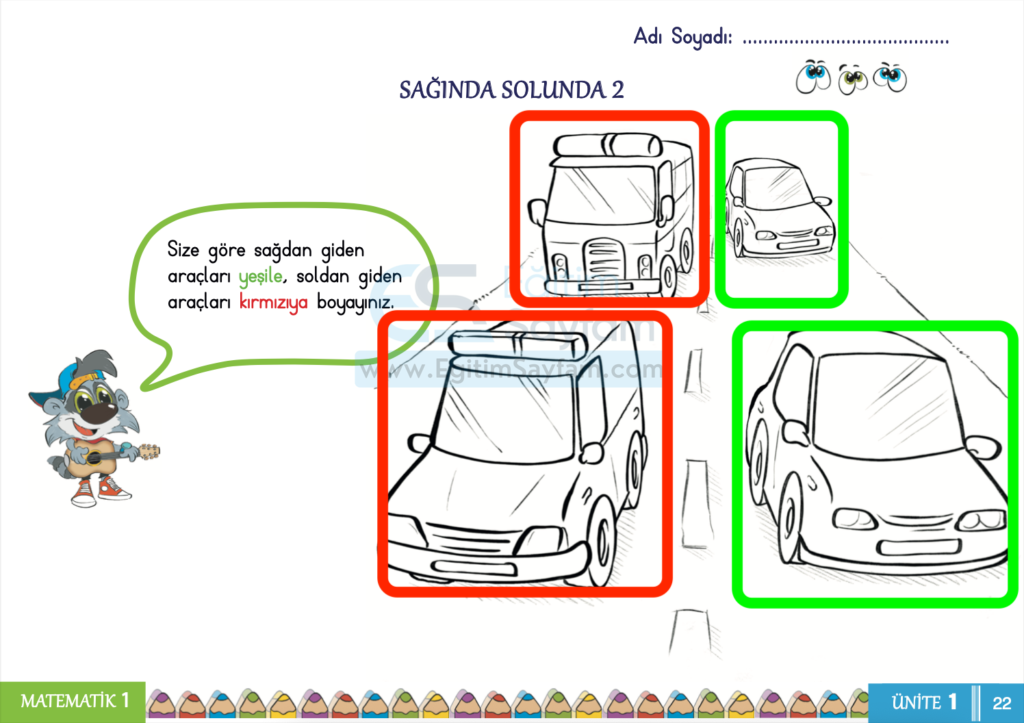 1. Sınıf Matematik Çalışma Kitabı Cevapları Sayfa 22