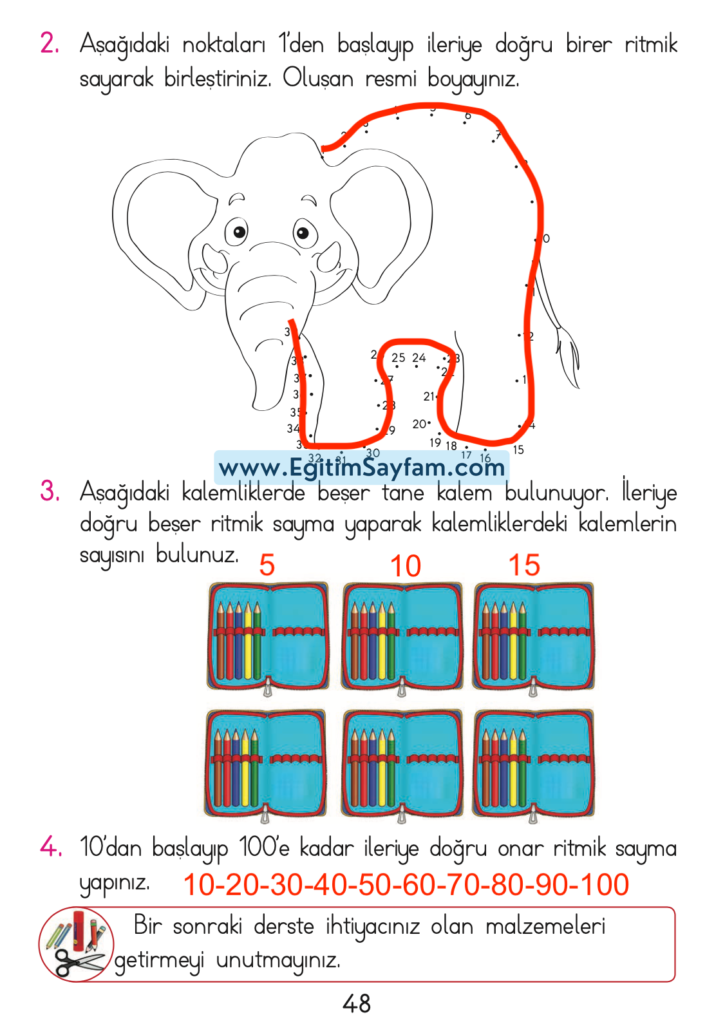 1. Sınıf Matematik Açılım Yayınları Ders Kitabı Cevapları Sayfa 48