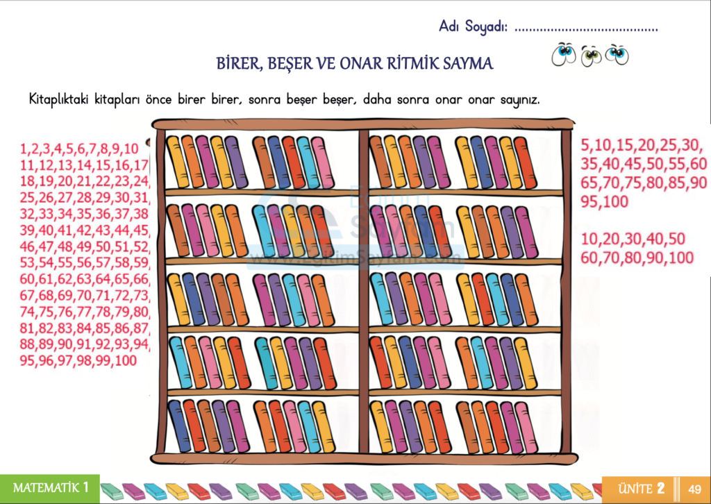 1. Sınıf Matematik Çalışma Kitabı Cevapları Sayfa 49