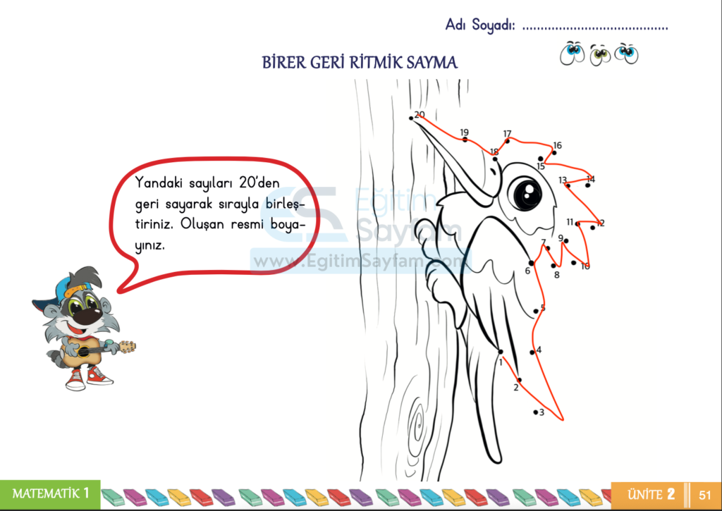 1. Sınıf Matematik Çalışma Kitabı Cevapları Sayfa 51