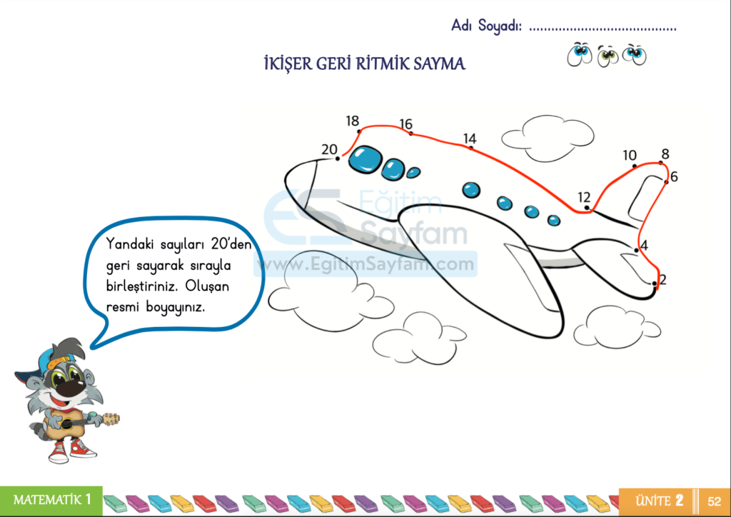 1. Sınıf Matematik Çalışma Kitabı Cevapları Sayfa 52