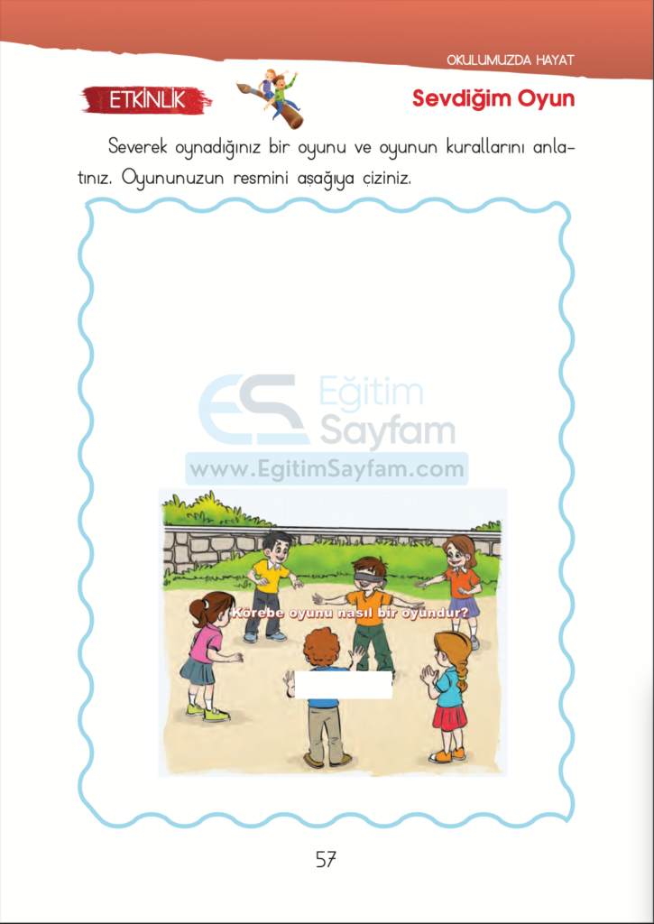 1. Sınıf Hayat Bilgisi Ders Kitabı Cevapları İhsan Yayıncılık Sayfa 57