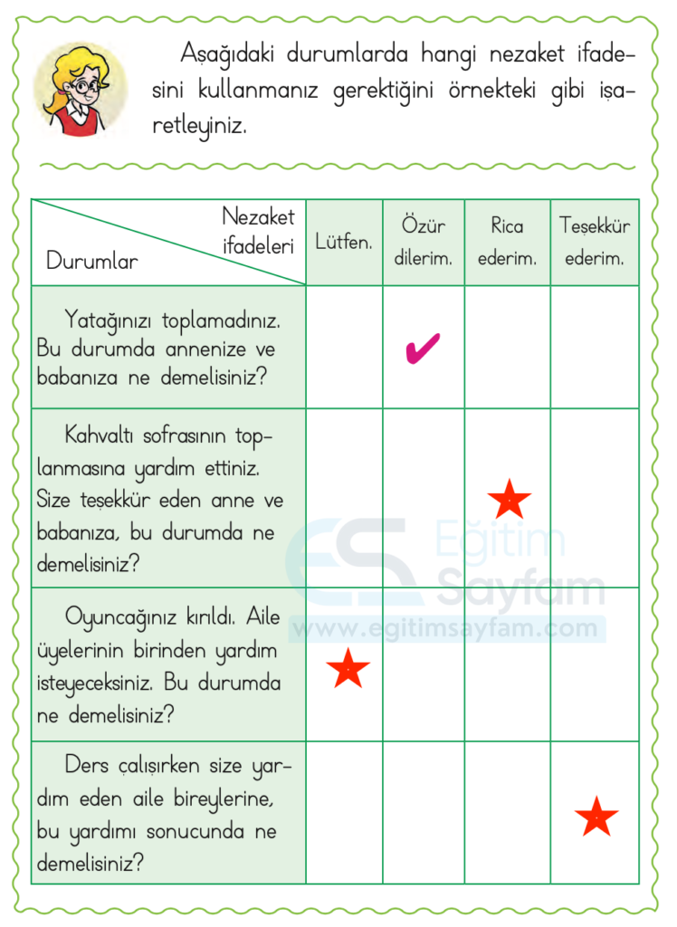 1. Sınıf Hayat Bilgisi Ders Kitabı Cevapları Pasifik Yayınları Sayfa 64