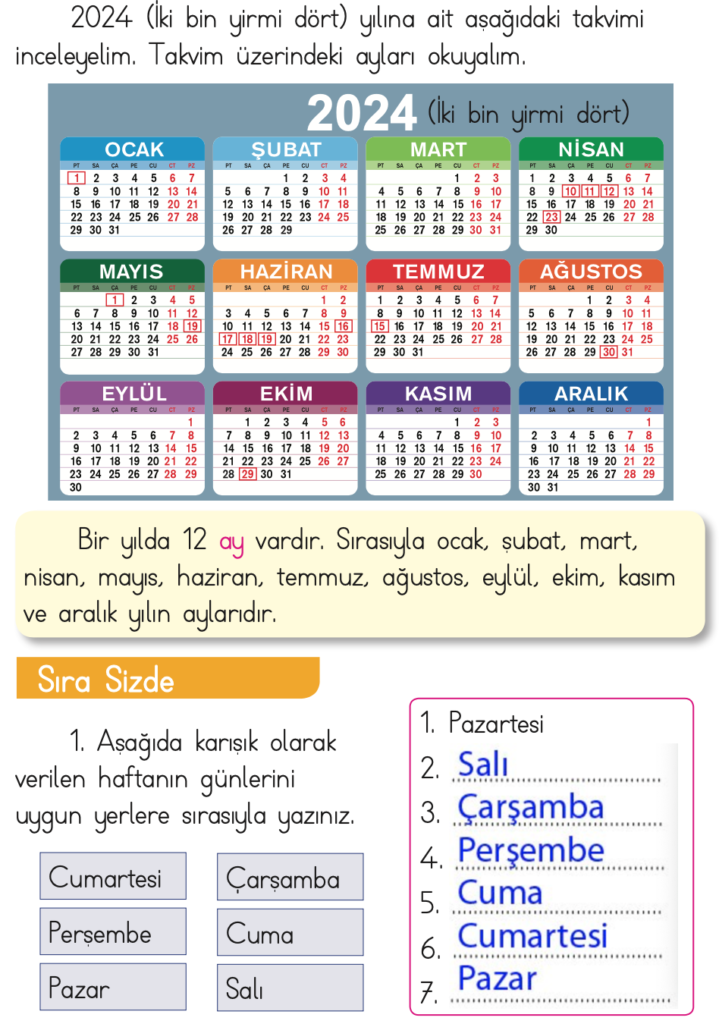 1. Sınıf Matematik Ders Kitabı Cevapları Dizin Yayıncılık Sayfa 154