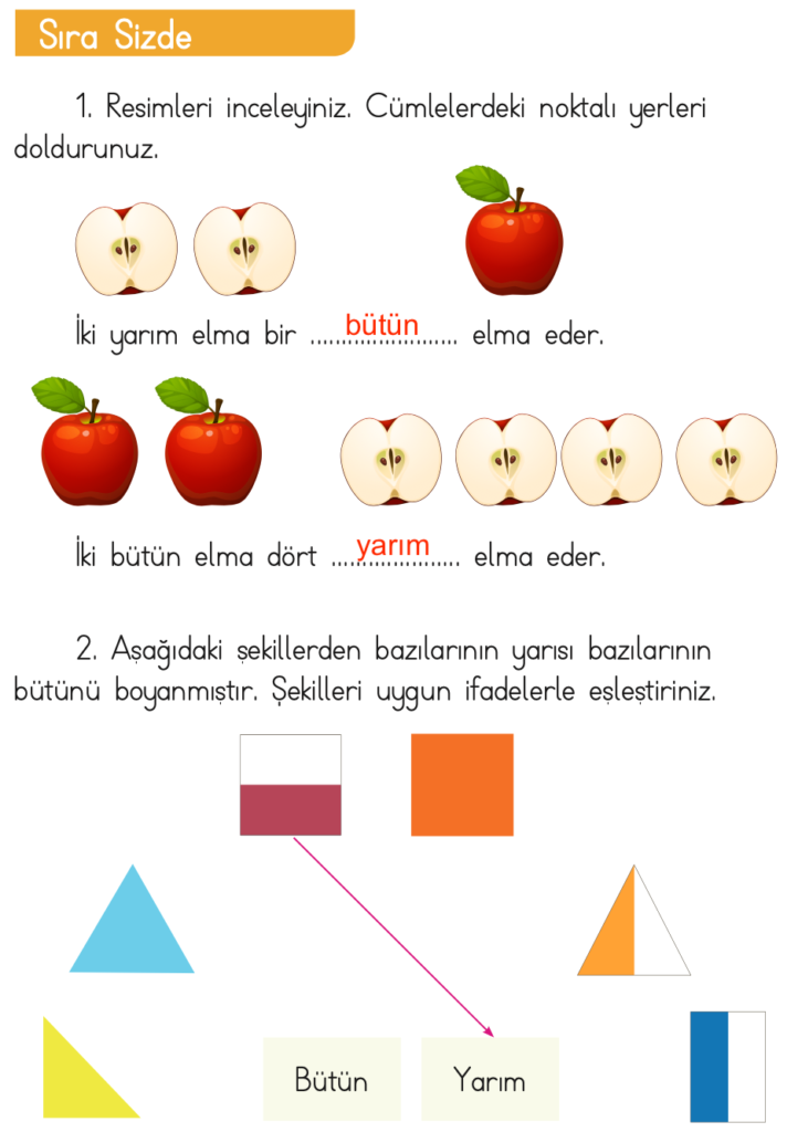 1. Sınıf Matematik Ders Kitabı Cevapları Dizin Yayıncılık Sayfa 146